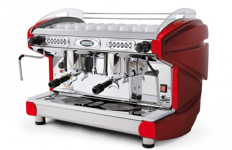 BFC Lira 2 Group Espresso Machine in Red
